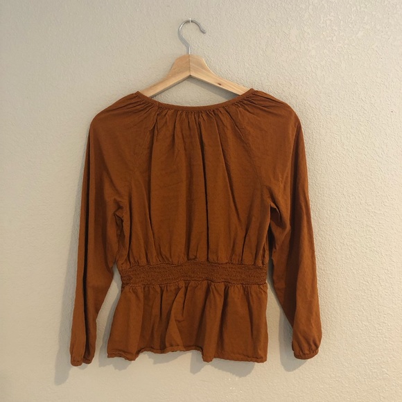Universal Thread Peplum Blouse Rust - Picture 4 of 4
